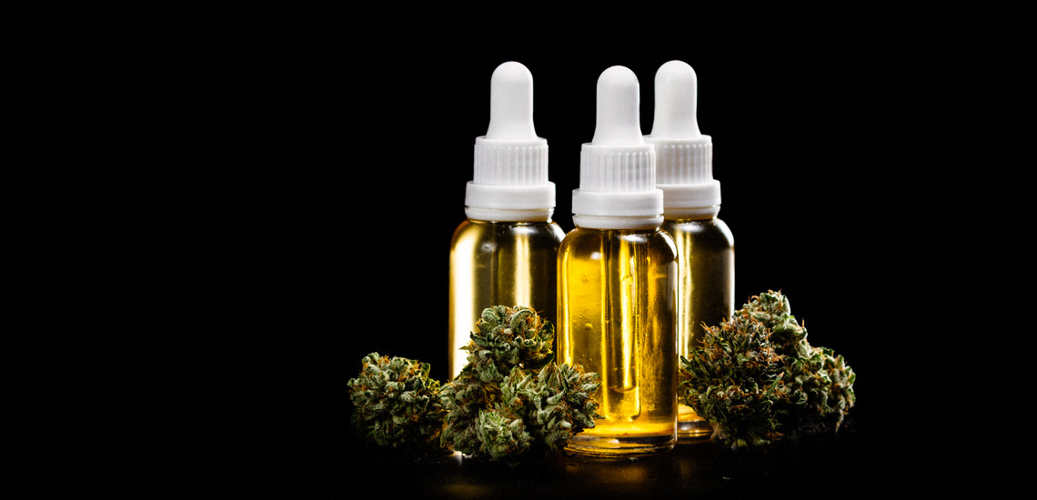 CBD oil vials